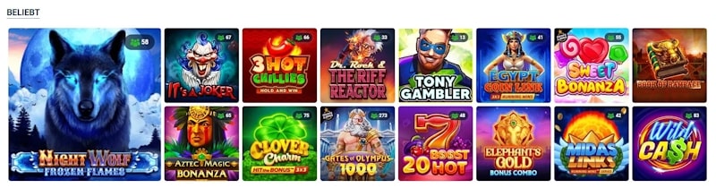 20Bet casino beliebte Slotspiele