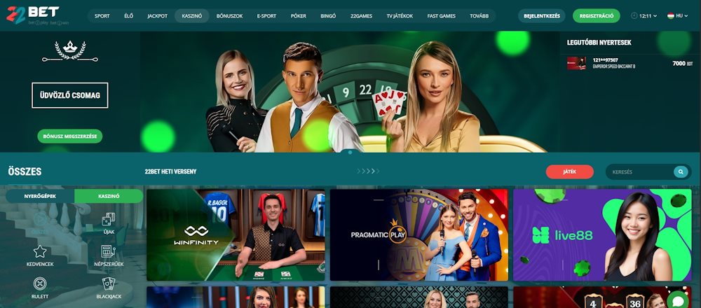 22bet casino