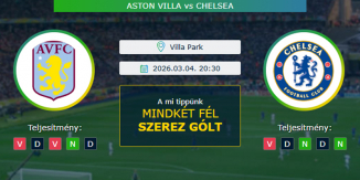 Aston Villa - Chelsea 04.03.2026. Tippek Premier League