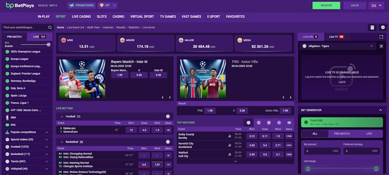 BetPlays sportfogadás