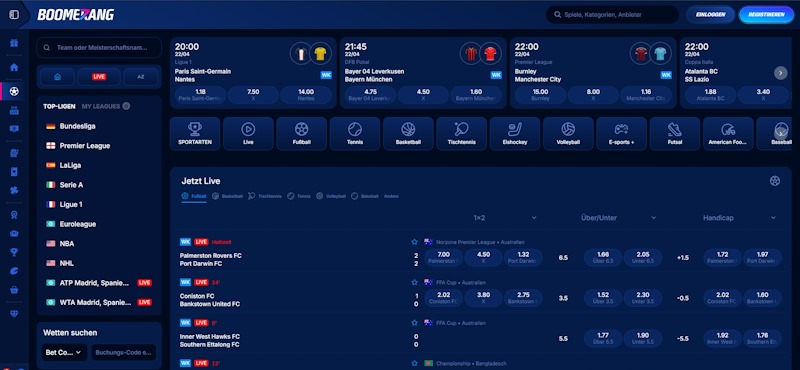 Boomerang Bet Sportwetten
