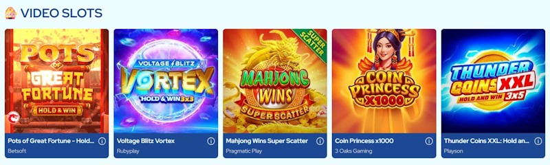 Dolfwin Casino Spielautomaten Spiele