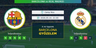 Barcelona - Real Madrid 10.05.2026. Tippek LaLiga