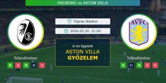 Freiburg - Aston Villa 20.05.2026. Tippek Európa-liga