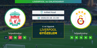Liverpool - Galatasaray 18.03.2026. Tippek Bajnokok Ligája