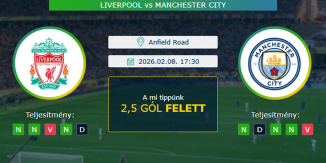 Liverpool - Manchester City 08.02.2026. Tippek Premier League
