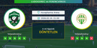 Ludogorec - Ferencváros 19.02.2026. Tippek Európa-liga