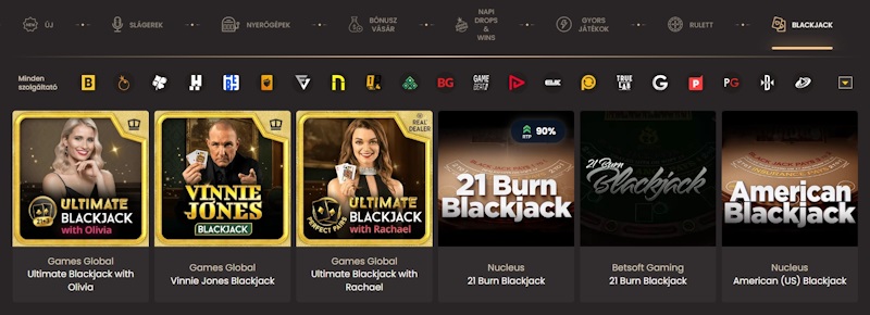 National kaszinó blackjack játékok