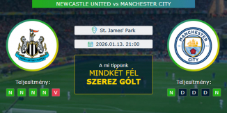 Newcastle United - Manchester City 13.01.2026. Tippek Angol Ligakupa