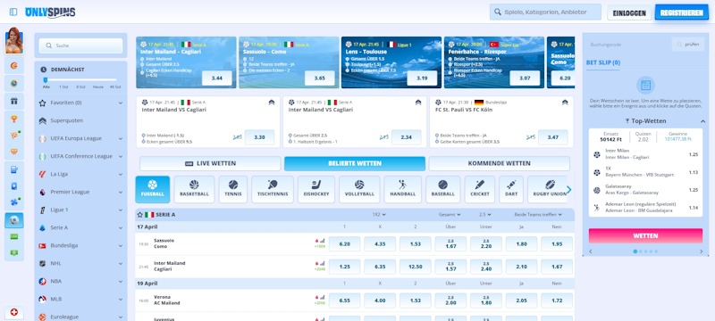 OnlySpins Sportwetten