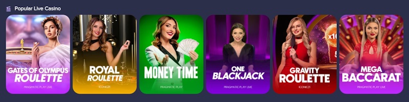 PuppyBet Casino Live Spiele