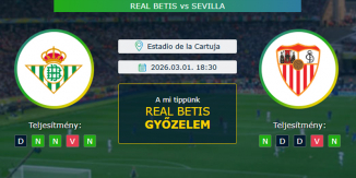 Real Betis - Sevilla 01.03.2026. Tippek LaLiga
