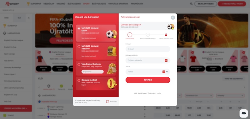 RealSpin regisztráció