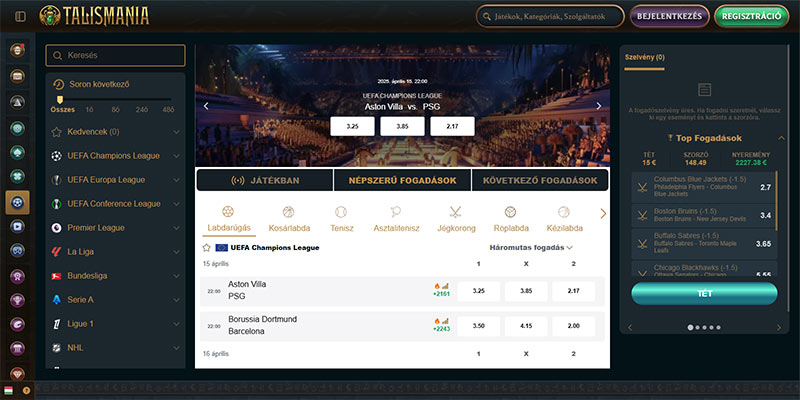 Talismania sportfogadás