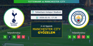 Tottenham - Manchester City 01.02.2026. Tippek Premier League