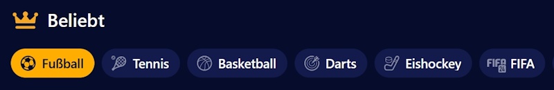 TrinoCasino Sportarten
