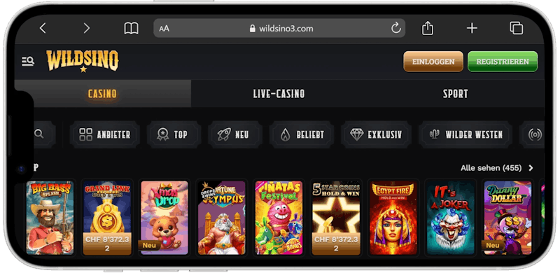 Wildsino Casino Mobile