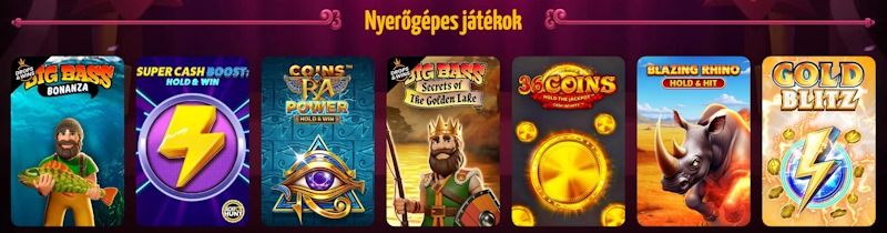 Winota kaszinó nyerőgépes játékok