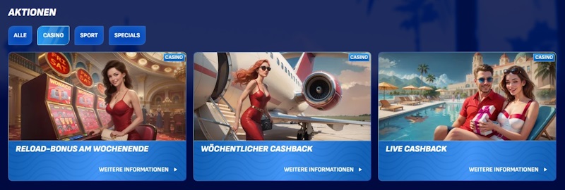 Wonaco Casino Bonusse