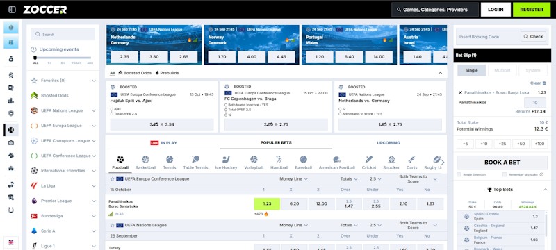 Zoccer Sportwetten