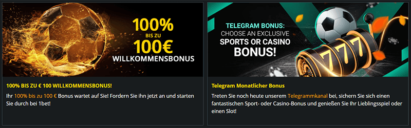 1Bet aktionen