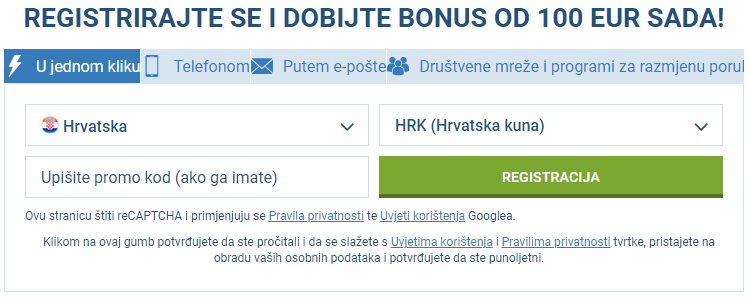 Proces registracije na 1xbet je tako jednostavan