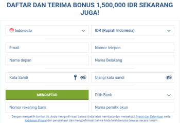 Cara Melakukan Registrasi di 1xbet dan link alternatif access