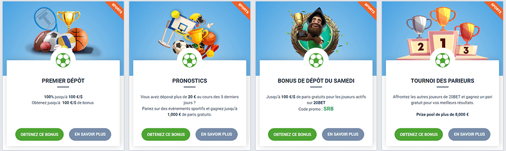 20bet Bonus