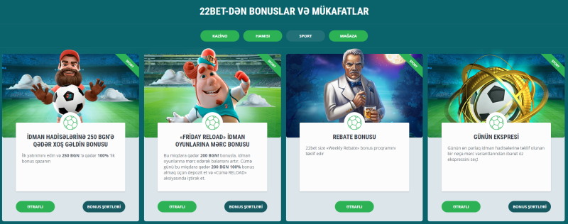 Saytda istifadə etdiyim bonuslar və promo-askiyalar / 22bet бонус