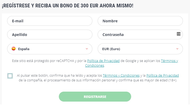 Registrarse en 22bet es súper fácil