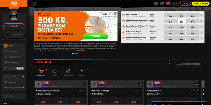 888sport sportsvæddemål