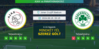 Ajax - Panathinaikosz 15.08.2024. Tippek Európa-liga