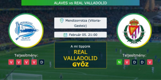 Alaves – Real Valladolid 05.02.2021 Tippek La Liga