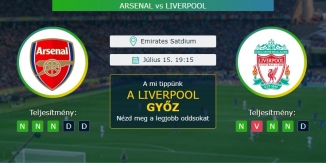 Arsenal - Liverpool 15.07.2020 Tippek Premier League