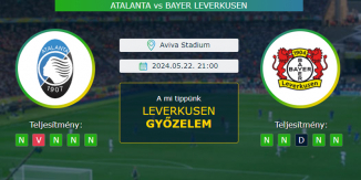 Atalanta - Bayer Leverkusen 22.05.2024. Tippek Európa-liga