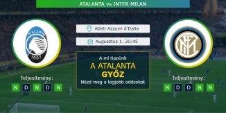 Atalanta - Inter Milan 01.08.2020 Tippek Serie A