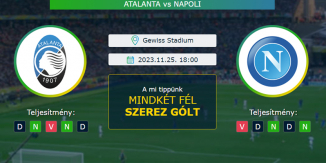 Atalanta – Napoli 25.11.2023 Tippek Serie A