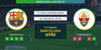 Barcelona – Elche CF 24.02.2021 Tippek La Liga