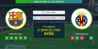 Barcelona - Villarreal 27.09.2020 Tippek La Liga