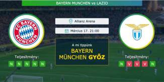 Bayern Munchen – Lazio 17.03.2021 Tippek Bajnokok Ligája