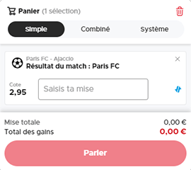 Placer un pari sur Betclic