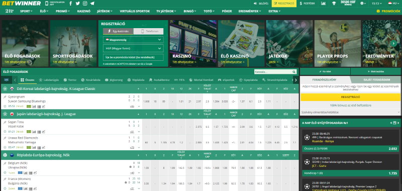 A weboldal használta rendkívül egyszerű - BETWINNER