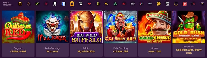 Bizzo Casino nyerőgépes játékok