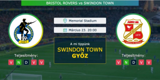 Bristol Rovers – Swindon Town 23.03.2021 Tippek League One