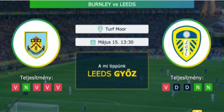 Burnley – Leeds 15.05.2021 Tippek Premier League