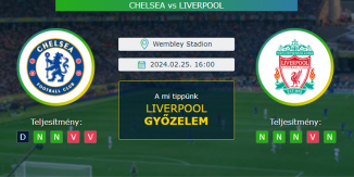 Chelsea - Liverpool 25.02.2024. Tippek EFL Cup