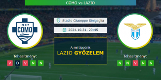 Como - Lazio 31.10.2024. Tippek Serie A