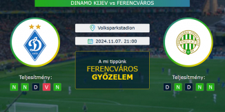 Dinamo Kijev - Ferencváros 07.11.2024. Tippek Bajnokok Ligája