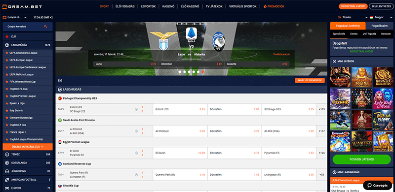 Dreambet sportfogadás