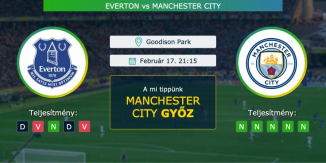 Everton – Manchester City 17.02.2021 Tippek Premier League